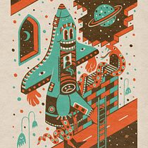 My project in Introduction to Illustrated Printmaking with Procreate course. Un proyecto de Dibujo digital, Ilustración tradicional e Ilustración digital de Chantelle Argent - 05.10.2021