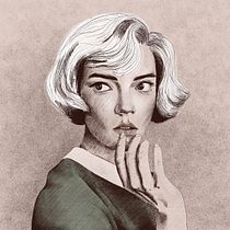 My project in Illustrated Portraits with Procreate course. Ilustração tradicional, Ilustração vetorial, Ilustração digital, e Desenho de retrato projeto de Maks Lazor - 24.09.2021