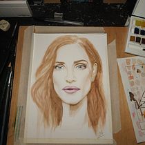 Mi Proyecto del curso: Retrato artístico en acuarela. Fine Arts, Painting, Watercolor Painting, and Portrait Drawing project by Eloy Martínez González - 10.20.2021