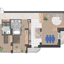  Aparment - Interior Design . Un projet de Design d'intérieur, Architecture d'intérieur , et Décoration d'intérieur de Monika - 20.10.2021