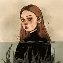 Meu projeto do curso: Técnicas de ilustração com aquarela digital. Un progetto di Illustrazione tradizionale, Illustrazione digitale, Pittura ad acquerello, Disegno di ritratti e Disegno digitale di Gabriela Linhares de Alcântara - 20.10.2021