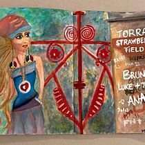 The Beatles Strawberry Field, based on my photograph, Liverpool, England 2012. Traditional illustration, Sketching, Creativit, Drawing, Watercolor Painting, and Sketchbook project by Monica Manzzi Barlocco - 10.20.2021