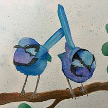 My project in Artistic Watercolor Techniques for Illustrating Birds course. Traditional illustration, Watercolor Painting, Realistic Drawing, and Naturalistic Illustration project by Sian - 10.21.2021