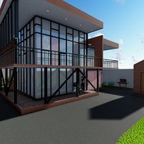 Mi Proyecto del curso: Diseño y modelado arquitectónico 3D con Revit. Un projet de 3D, Architecture, Architecture d'intérieur, Modélisation 3D, Architecture numérique , et ArchVIZ de Jessica Zuleta - 21.10.2021