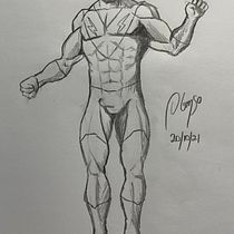 Mi Proyecto del curso: Ilustración para cómics: anatomía de un superhéroe. Ilustração tradicional, Design de personagens, Comic, Desenho a lápis, e Desenho anatômico projeto de Alonso Salazar - 20.10.2021