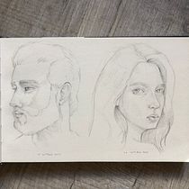 My project in Portrait Sketchbooking: Explore the Human Face course. Projekt z dziedziny Sketching,  R, sunek, Portret,  R, sunek art, st, czn i Sketchbook użytkownika the_alt_art - 22.10.2021