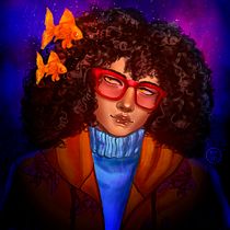 Mi Proyecto del curso: Retratos digitales de fantasía con Photoshop. Traditional illustration, Drawing, Digital Illustration, Portrait Drawing, Digital Drawing, and Digital Painting project by Meiling Vicente - 10.21.2021