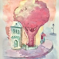 Casas de Bogotá. Sketching, Drawing, Watercolor Painting, Architectural Illustration, Sketchbook & Ink Illustration project by Gabriela Colmenares - 10.21.2021