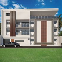 Mon projet du cours : Rendering pour architecture d’extérieur avec V-Ray. Projekt z dziedziny 3D,  Architektura,  Modelowanie 3D, Architektura c, frowa,  Projektowanie 3D i Wizualizacja architektoniczna użytkownika oroujean2020 - 22.10.2021