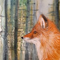My project in Expressive Animal Portraits in Watercolor course. Un projet de Illustration traditionnelle, Aquarelle, Dessin réaliste et Illustration naturaliste de Anna - 22.10.2021