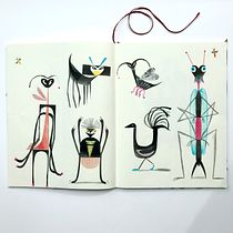 My project in Artist's Notebook: Explore Illustration Techniques course. Design, Ilustração tradicional, Artes plásticas, Pintura, Criatividade, Criatividade para crianças, e Sketchbook projeto de Nicola Rowsell - 23.10.2021