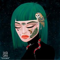 Mi Proyecto del curso: Retratos digitales de fantasía con Photoshop. Traditional illustration, Drawing, Digital Illustration, Portrait Drawing, Digital Drawing, and Digital Painting project by lucia_cano_ - 05.17.2021