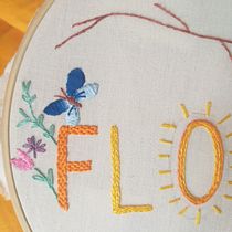 Meu projeto do curso: Técnicas básicas para bordado de letras. Embroider project by Leni Lopes de Azevedo - 10.24.2021