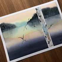 My project in Atmospheric Landscapes in Watercolor  course Ein Projekt aus dem Bereich Bildende Künste, Malerei und Aquarellmalerei von megan1410 - 24.10.2021
