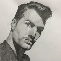 My project in Artistic Portrait Drawing: Capture Authentic Expressions course. Un projet de Illustration traditionnelle, Beaux Arts, Esquisse , Dessin au cra, on, Dessin, Dessin de portrait, Dessin réaliste, Dessin artistique , et Dessin anatomique de Troy Morgan - 24.10.2021