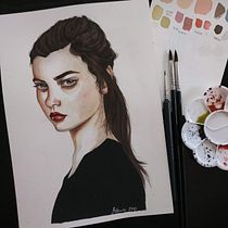Il mio progetto del corso: Ritratto ad acquerello a partire da una fotografia. Traditional illustration, Watercolor Painting, Portrait Drawing, Fine Arts, Painting, Drawing, Pencil Drawing, Creativit, Realistic Drawing, Artistic Drawing, and Gouache Painting project by Stefania Ciucani - 10.24.2021