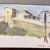 Il mio progetto del corso: Disegno architettonico con acquerello e inchiostro. Sketching, Drawing, Watercolor Painting, Architectural Illustration, Sketchbook, Ink Illustration, Traditional illustration, and Advertising project by Francesco - 10.24.2021