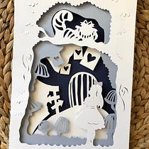 Mi Proyecto del curso: Alice in wonderland. Traditional illustration, Arts, Crafts, Editorial Design, Paper Craft, Stor, telling, Bookbinding, Children's Illustration, and DIY project by Beatriz Garcia - 10.24.2021