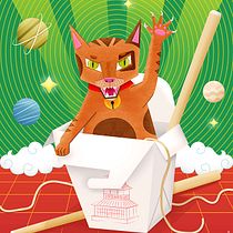 My project in Geometric Illustration with Volume course - "Don't need luck". Character Design, Traditional illustration, and Digital Illustration project by Shreya - 10.18.2021