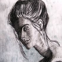 Mi Proyecto del curso:  Dibujo de retrato artístico: captura expresiones auténticas. Un projet de Illustration traditionnelle, Beaux Arts, Esquisse , Dessin au cra, on, Dessin, Dessin réaliste, Dessin artistique, Dessin anatomique , et Dessin de portrait de Ana Karina Moreno - 26.10.2021
