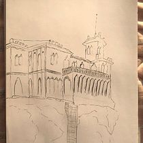 Mi Proyecto del curso: Dibujo arquitectónico con acuarela y tinta. Sketching, Drawing, Watercolor Painting, Architectural Illustration, Sketchbook & Ink Illustration project by Micaela Quintanilla Perea - 10.26.2021