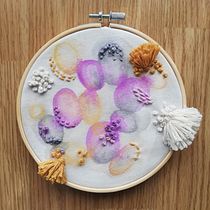 Mi Proyecto del curso: Técnicas básicas de bordado y acuarela. Painting, Watercolor Painting, and Embroider project by Tânia Quental Cotrim da Costa - 10.25.2021