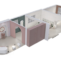 Espacio del yo. Interior Architecture, Decoration & Interior Decoration project by Cinta Palma - 10.26.2021