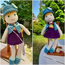 Mi Proyecto del curso: Amigurumi: diseño de ropa, pelo y complementos. Un progetto di Artigianato, Fiber Art, Uncinetto e Amigurumi di Daniela Cabazzotti Regueira - 26.10.2021
