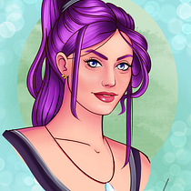 Mi Proyecto del curso: Retrato de personajes femeninos con Procreate. Projekt z dziedziny Trad, c, jna ilustracja, Ilustracja c, frowa, R, sunek c i frow użytkownika Christian Muñoz Arambul - 23.10.2021