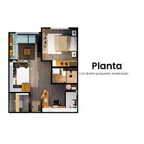 Mi Proyecto del curso: Diseño de interiores de principio a fin, Apt buscando amplitud, innovador e iluminado, dando tonos oscuros en ciertos espacios a destacar de igual forma contrastando con tonos cálidos de la madera . Un projet de Design d'intérieur, Architecture d'intérieur , et Décoration d'intérieur de anabrealf - 23.10.2021
