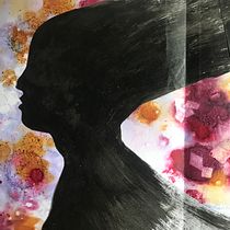 My project in Experimental Illustration with India Ink and Acrylics course. Fine Arts, and Traditional illustration project by Gila Cohen - 10.25.2021