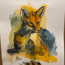 My project in Expressive Animal Portraits in Watercolor course. Un projet de Illustration traditionnelle, Aquarelle, Dessin réaliste et Illustration naturaliste de Irina Evans - 26.10.2021