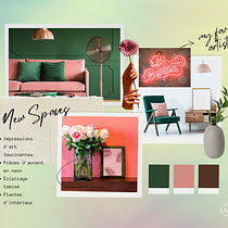 Meu projeto do curso: Cor aplicada ao design de interiores. Un proyecto de Diseño de interiores, Decoración de interiores, Interiorismo, Teoría del color e Ilustración tradicional de Karine lascaux - 27.10.2021