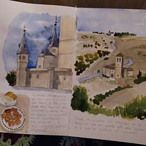 Mi Proyecto del curso: Cuaderno de viaje en acuarela. Traditional illustration, Watercolor Painting, Architectural Illustration, and Sketchbook project by wholelottaisa - 10.27.2021