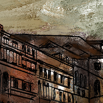My project in Architectural Sketching with Watercolor and Ink course. Sketching, Drawing, Watercolor Painting, Architectural Illustration, Sketchbook & Ink Illustration project by Fernando, Jr. Cuevas - 10.19.2021