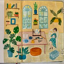 Mi Proyecto del curso: Sketchbook para explorar tu estilo de dibujo. Traditional illustration, Sketching, Creativit, Drawing, Watercolor Painting, Sketchbook, and Gouache Painting project by nataliaiturrieta - 10.28.2021