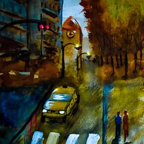 Mi Proyecto del curso: Paisajes urbanos en acuarela. Un projet de Aquarelle, Beaux Arts, Illustration architecturale , et Design  de Cin Thya - 28.10.2021