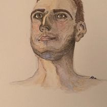Il mio progetto del corso: Ritratto artistico ad acquerello. Fine Arts, Painting, Watercolor Painting, and Portrait Drawing project by Alice Pagano - 10.28.2021