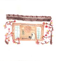 ハロウィーン: Ilustración en acuarela con influencia japonesa. Drawing, Traditional illustration, and Watercolor Painting project by Sofy Villegas - 10.27.2021