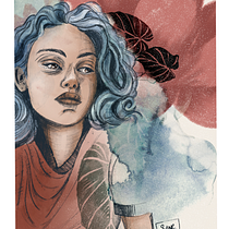 My project in Illustrated Portraits with Procreate course. Ilustração tradicional, Ilustração vetorial, Ilustração digital, e Desenho de retrato projeto de mailsanchalighosh - 29.10.2021