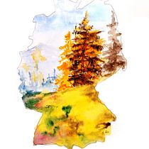 Missis Germany. Een project van Aquarelschilderen y Realistische tekening van Dieter Becker - 29.10.2021