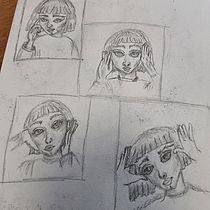 Il mio progetto del corso: Ritratto su blocco da disegno: esplora il volto umano. Een project van  Schetsen,  Tekening,  Portrettekening,  Artistieke tekening y Sketchbook van ramonastefanini - 29.11.2021