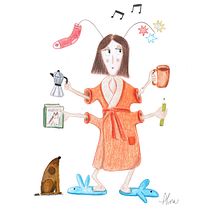 Mi Proyecto del curso: Técnicas de ilustración para desbloquear tu creatividad. Design, Traditional illustration, Fine Arts, Painting, Creativit, Creating with Kids, and Sketchbook project by Alna M. - 10.27.2021