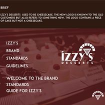 My project in Logotype Design for Brand Identity Izzy's Desserts . Un projet de Br, ing et identité, Design graphique, T, pographie, Création de logos, Design t , et pographique de zakaria sellakh - 23.10.2021