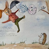 My project in Animal Characters in Watercolor for Children’s Books course. Traditional illustration, Fine Arts, Painting, Drawing, Watercolor Painting, Children's Illustration, and Narrative project by Helen Howell - 10.29.2021