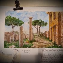 Il mio progetto del corso: Diario di viaggio ad acquerello. Traditional illustration, Watercolor Painting, Architectural Illustration, and Sketchbook project by bebdecor - 10.30.2021