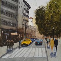 Mi Proyecto del curso: Paisajes urbanos en acuarela. Un projet de Aquarelle, Beaux Arts et Illustration architecturale de Joaquín Blay Buendía - 30.10.2021