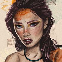 Il mio progetto del corso: Ritratto illustrato con Procreate. Ilustração tradicional, Ilustração vetorial, Ilustração digital, e Desenho de retrato projeto de Marika Redaelli - 31.10.2021