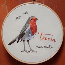 Mi Proyecto del curso: Pintar con hilo: técnicas de ilustración textil. Bordado e Ilustração tradicional projeto de eider.elizegi - 31.10.2021