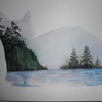 Mon projet du cours : Aquarelle avec une double exposition : peinture de la nature. Een project van Traditionele illustratie, Aquarelschilderen, Realistische tekening y Naturalistische illustratie van patricia LACANNE - 31.10.2021